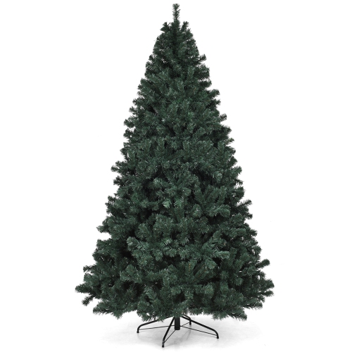 TOPBUY  7.5' Pre-Lit Artificial Christmas Tree Hinged Branches W/ 550 Multicolor Led Lights