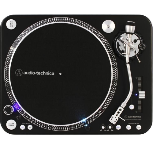 Audio-Technica AT-LP1240-USB XP Direct-Drive Professional DJ Turntable, Black