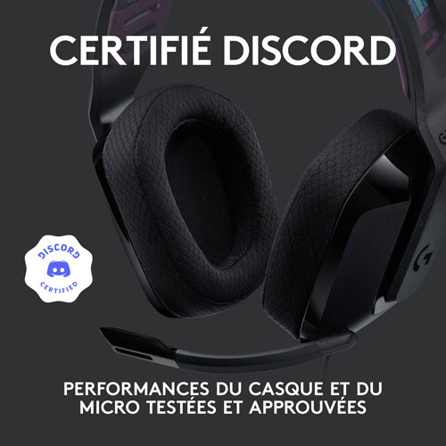 Casque de jeu sans fil G535 LIGHTSPEED de Logitech - Noir