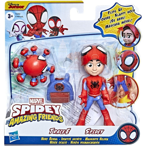 HASBRO  Marvel Spidey And His Amazing Friends Hero Reveal 2-Pack Figure Set- Spidey And Trace-E Kids Love It