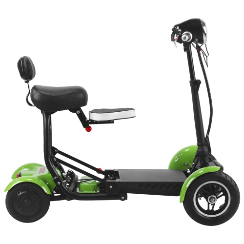 Scooter de voyage Dragon Mobile à deux sièges, roues en alliage d'aluminium avec cadre durable, jusqu'à 12 milles - couleur verte