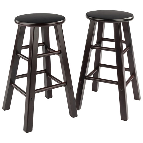Element Transitional Counter Height Barstool - Set of 2 - Espresso