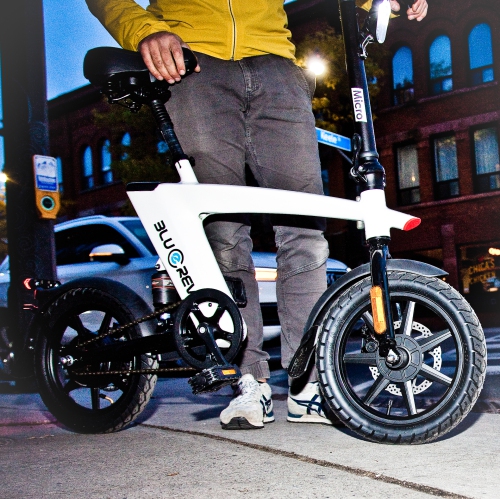Bluerev Micro Electric Folding Bicycle