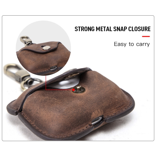 Apple Airpod Pro Case Cover - Cowhide Leather / Blue