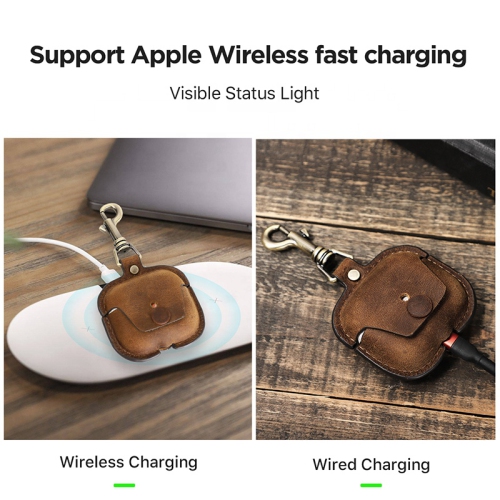 Apple Airpod 3 Case Cover - Crazy Horse Leather