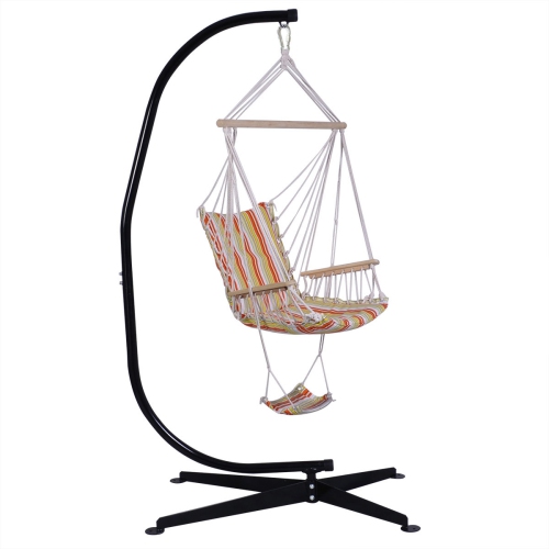 Topbuy Hammock C Frame Stand Swing Chair Patio Garden