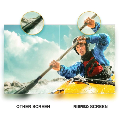 NIERBO Écran de projecteur avec support 100 pouces 16:9 HD 4K Écran de cinéma extérieur portable pour intérieur Écran de projection extérieur Écran