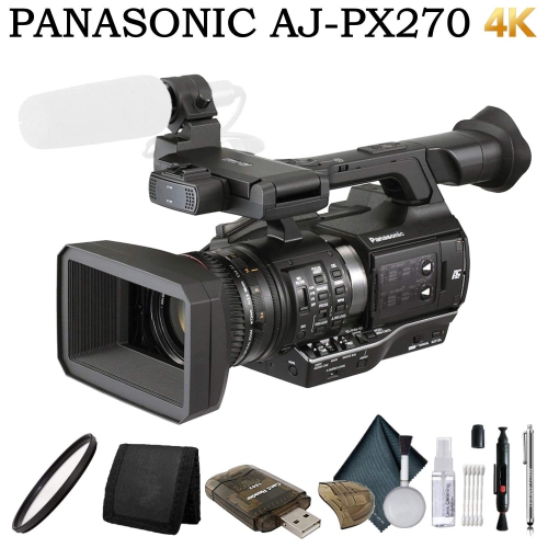 Panasonic AJ-PX270 microP2 Handheld AVC-Ultra HD Camcorder Essentials Bundle