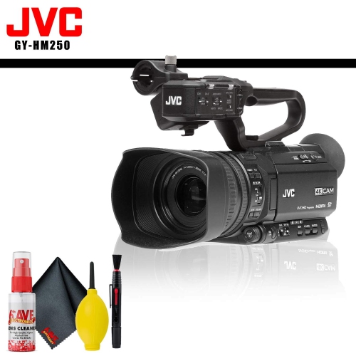JVC GY-HM250E - 4K Live Streaming Camcorder with Broadcast Graphics 
