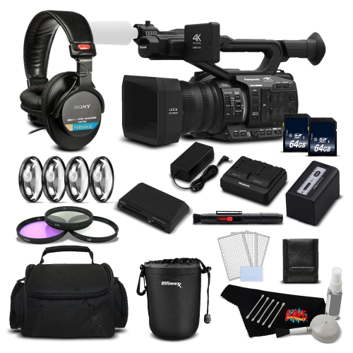 Panasonic AG-UX90 4K/HD Professional Camcorder Deluxe Bundle - International Model