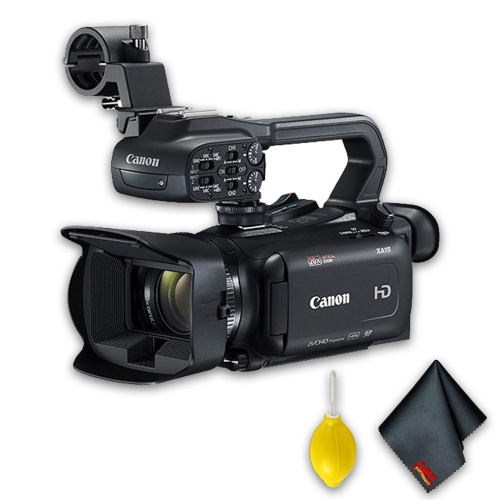 Canon XA15 Compact Full HD Camcorder with SDI, HDMI, and Composite Output Basic Accessory Bundle
