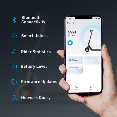Niu KQi3 Pro 350W Electric Scooter Rose Gold