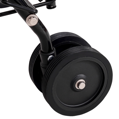 Topbuy Utility Folding Shopping Cart with Swivel Wheels Easy Storage