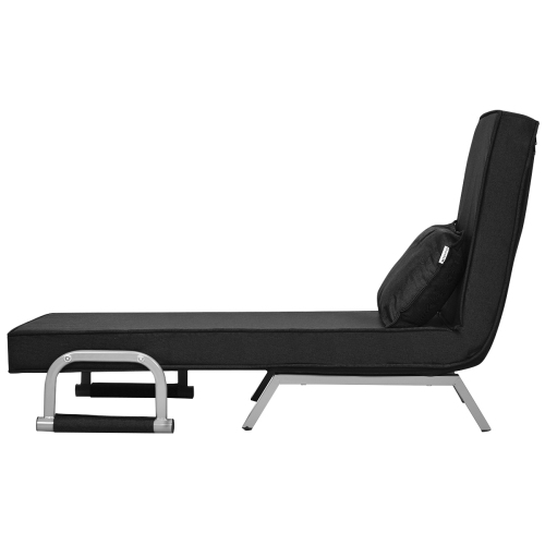 Canapé-lit pliant à accoudoirs de TopBuy, fauteuil inclinable, 5 positions, entièrement rembourré