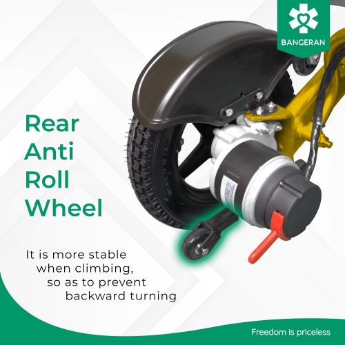 Chaise de mobilité motorisée et durable, poids léger de 29&nbsp;kg avec batterie, conception en aluminium aérospatial | Pliable et robuste | Cadre