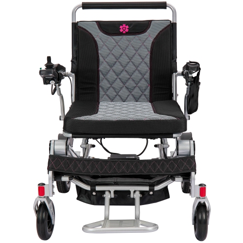 Fauteuil roulant électrique portatif, pliable et toutes surfaces, capacité améliorée de 225&nbsp;kg Pour personnes âgées handicapées, tous pneus