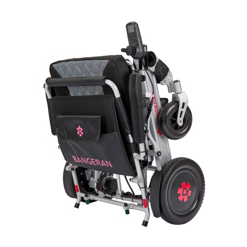 Fauteuil roulant électrique portatif, pliable et toutes surfaces, capacité améliorée de 225&nbsp;kg Pour personnes âgées handicapées, tous pneus