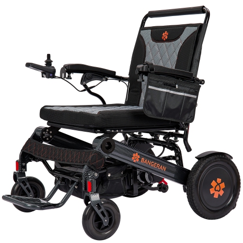 Mammoth Ex Deluxe Mobility Aid Wheelchair, 30kg Lightweight Heavy Duty with Powerful Dual Motors 500W, 5" Thicker Softer Breathable Wide Seat,