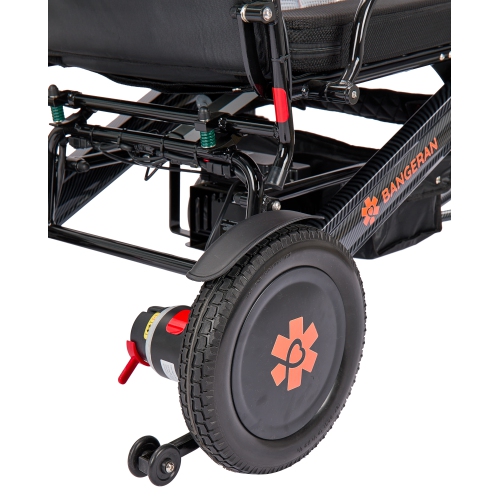 Mammoth Ex Deluxe Mobility Aid Wheelchair, 30kg Lightweight Heavy Duty with Powerful Dual Motors 500W, 5" Thicker Softer Breathable Wide Seat,