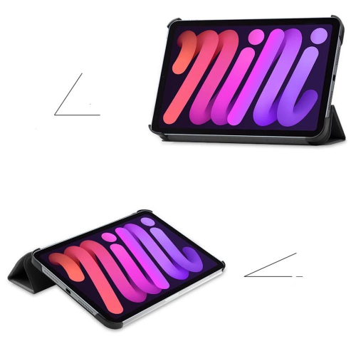 PANDACO Rose Gold Leather Folio Case with Smart Cover for iPad Mini 6