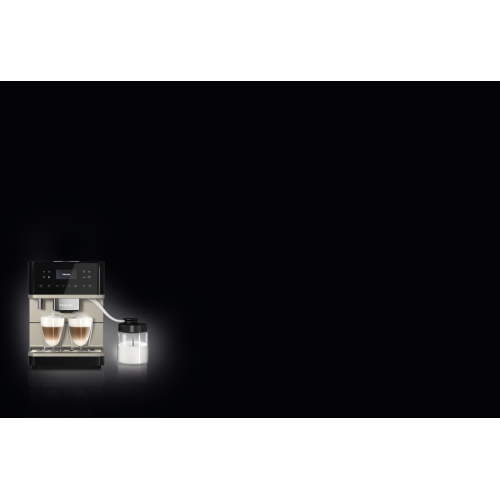 Machine à café de comptoir CM 6360 Milk Perfection de Miele - Noir obsidienne avec fini métallique en acier propre - Garantie de 2 ans