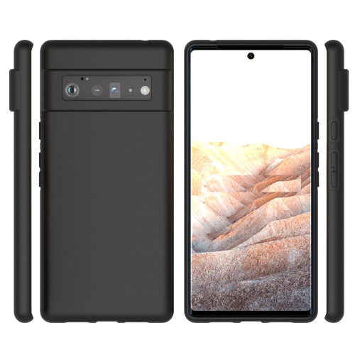 TopSave Slim, Matte Black Thin Soft Gel Rubber Jelly TPU Cases For Google Pixel 6 Pro 6.71"