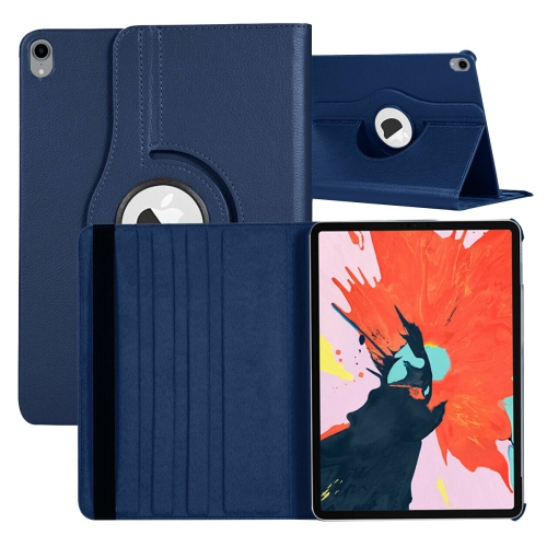 CC  Topsave 360 Rotating Pu Leather Tablet Case Cover for Apple Ipad Mini 6 In Navy Blue