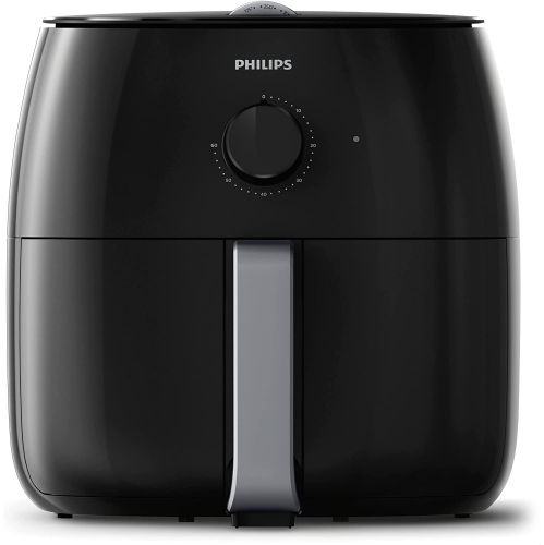 Philips Twin TurboStar XXL Analog Air Fryer - 1.4kg - Black, Refurbished
