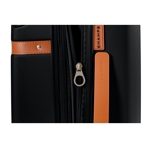 Champs Vintage Collection 2 Piece Hard Side Luggage - Black