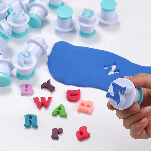Fondant Alphabet/Letter Cutters and Number set,Cake Biscuit Mold,Cake Decorating Tools, Cookie Stamp Impress,Embosser Cutter,DIY Sugar Cookies
