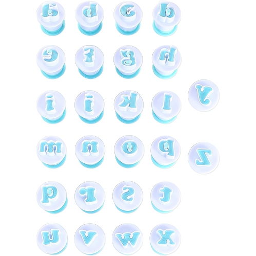 Fondant Alphabet/Letter Cutters and Number set,Cake Biscuit Mold,Cake Decorating Tools, Cookie Stamp Impress,Embosser Cutter,DIY Sugar Cookies