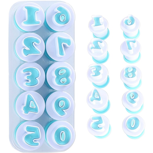 Fondant Alphabet/Letter Cutters and Number set,Cake Biscuit Mold,Cake Decorating Tools, Cookie Stamp Impress,Embosser Cutter,DIY Sugar Cookies