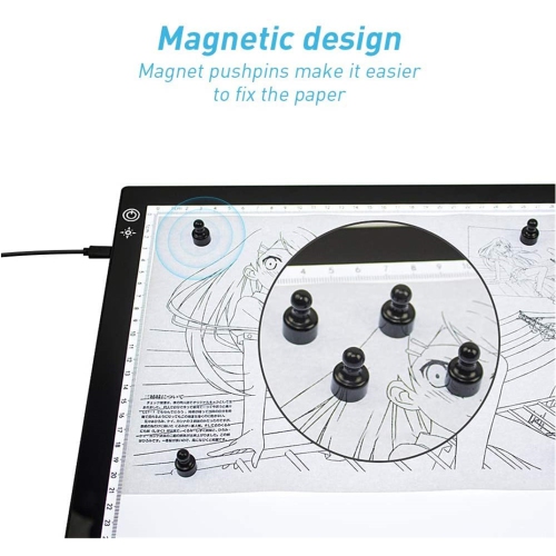 NIERBO A4 LED Light Tablet Glowing Board for Drawing, Led Light Tablet for Drawing Sketches, Artists, Draw, Animation
