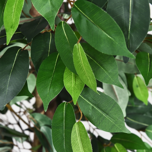 Topbuy Artificial Ficus Silk Tree Faux Potted Greenery Ficus Plants Decorations