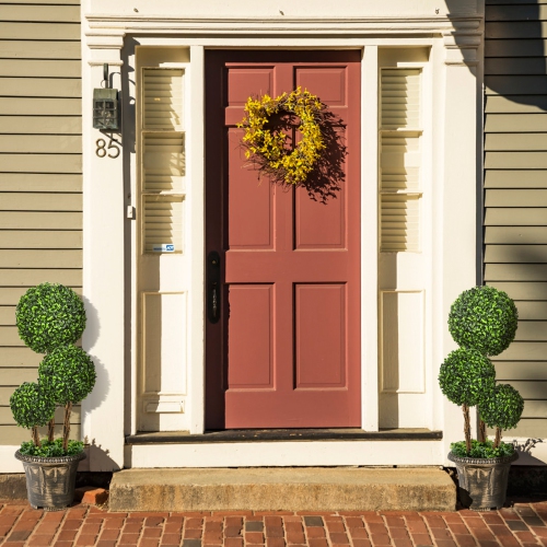 Topbuy 30" Artificial Topiary Three Ball Tree Decorative Trees Fake Greenery Plants Indoor&Outdoor