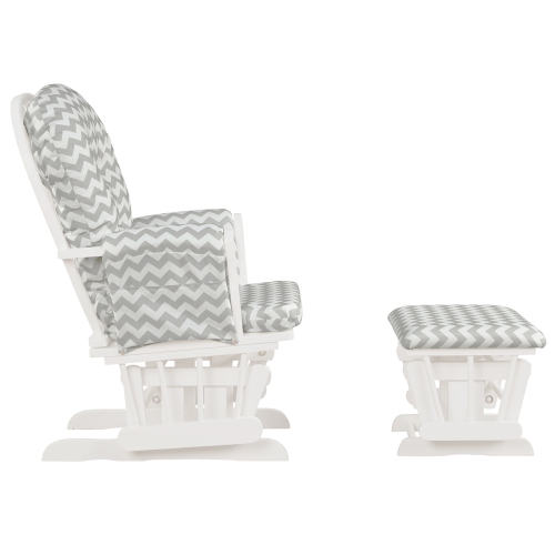 Fauteuil coulissant pour chambre de bébé avec pouf et poche de rangement de TopBuy