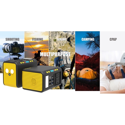 Refurbished(Excellent) Portable Power Station 80W Weekender RS81 - 88Wh Backup Lithium Battery, Solar Generator with AC/USB/12V DC Outlets for