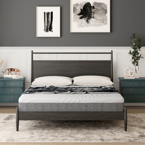 Costway 8" Mattress Gel Infused Memory Foam Medium Firm Bamboo Charcoal