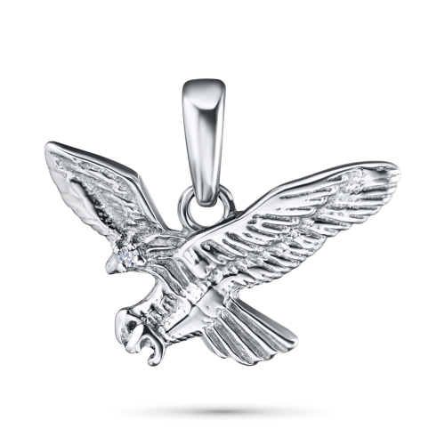 Pendentif aigle en argent 22 carats