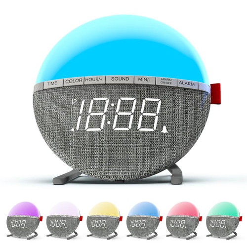 SAMA modern 7 Color Changing Digital Alarm Clock