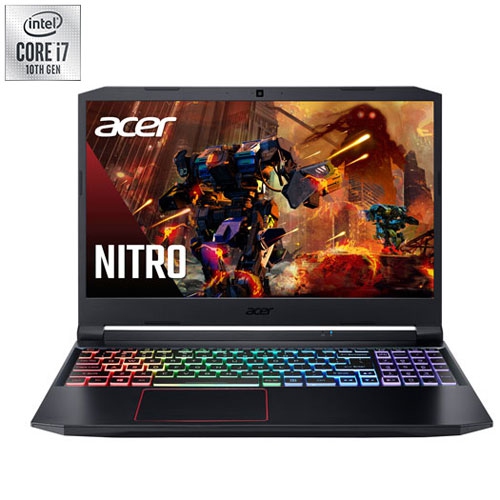 ACER  "refurbished (Good) - Nitro 5 15.6"" Gaming Laptop - (Intel Core I7-10750H/512GB SSD/16GB Ram/rtx 3060)" In Black