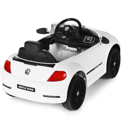 Costway 12V Kids Ride On Car Licensed Volkswagen Beetle w/ Remote Control & Music