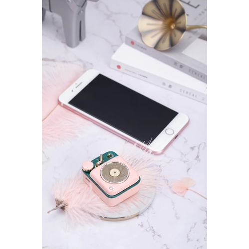 Mini haut-parleur portatif sans fil Bluetooth Button de MUZEN - Jaune