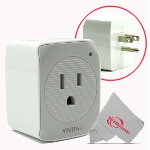 Vivitar Wireless Smart Plug WiFi Outlet Works With Alexa, Echo & Google Home - No Hub Required