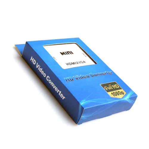 Convertisseur HDMI vers VGA, 1080p sortie signal audio vidéo HDMI2VGA Convertisseur pour PS3 XBOX360 Blu-ray DVD décodeurs PC ordinateur portable