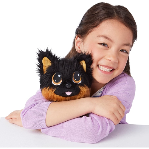 Rescue Runts Shepherd Plush Dog, Black/Brown