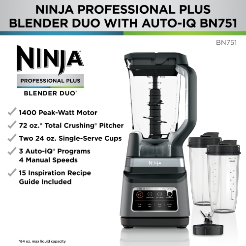 Ninja® Professional Plus Blender DUO® with Auto-iQ®