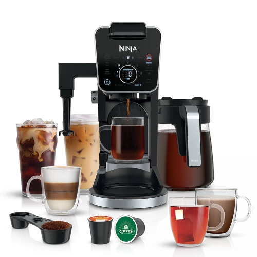 Cafetière spécialisée DualBrew Pro CFP301 de Ninja®, une tasse, compatible avec les dosettes K-Cup et la cafetière à filtre 12 tasses