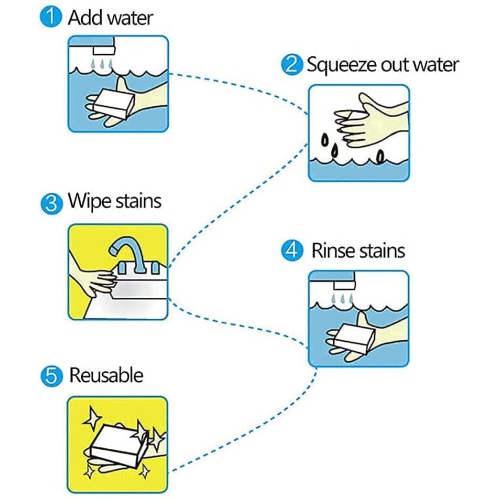 100 Pack Melamine Sponge Eraser Extra Large Multi-Surface Household Cleaning Non-Scratch Scrub Sponge Pads for Kitchen, Car, Sink, Shoe, Bathtub