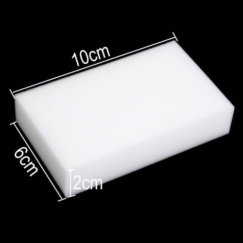 100 Pack Melamine Sponge Eraser Extra Large Multi-Surface Household Cleaning Non-Scratch Scrub Sponge Pads for Kitchen, Car, Sink, Shoe, Bathtub